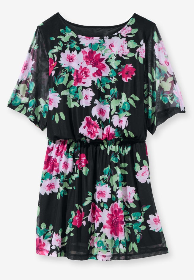 Miracle Mesh Blouson Tunic image number 3