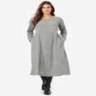 Thermal Knit A-Line Dress image number 0