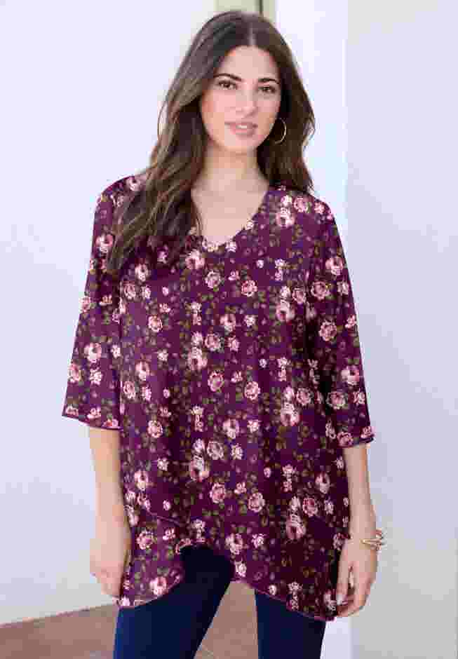 Mesh Tulip Hem Tunic image number 0