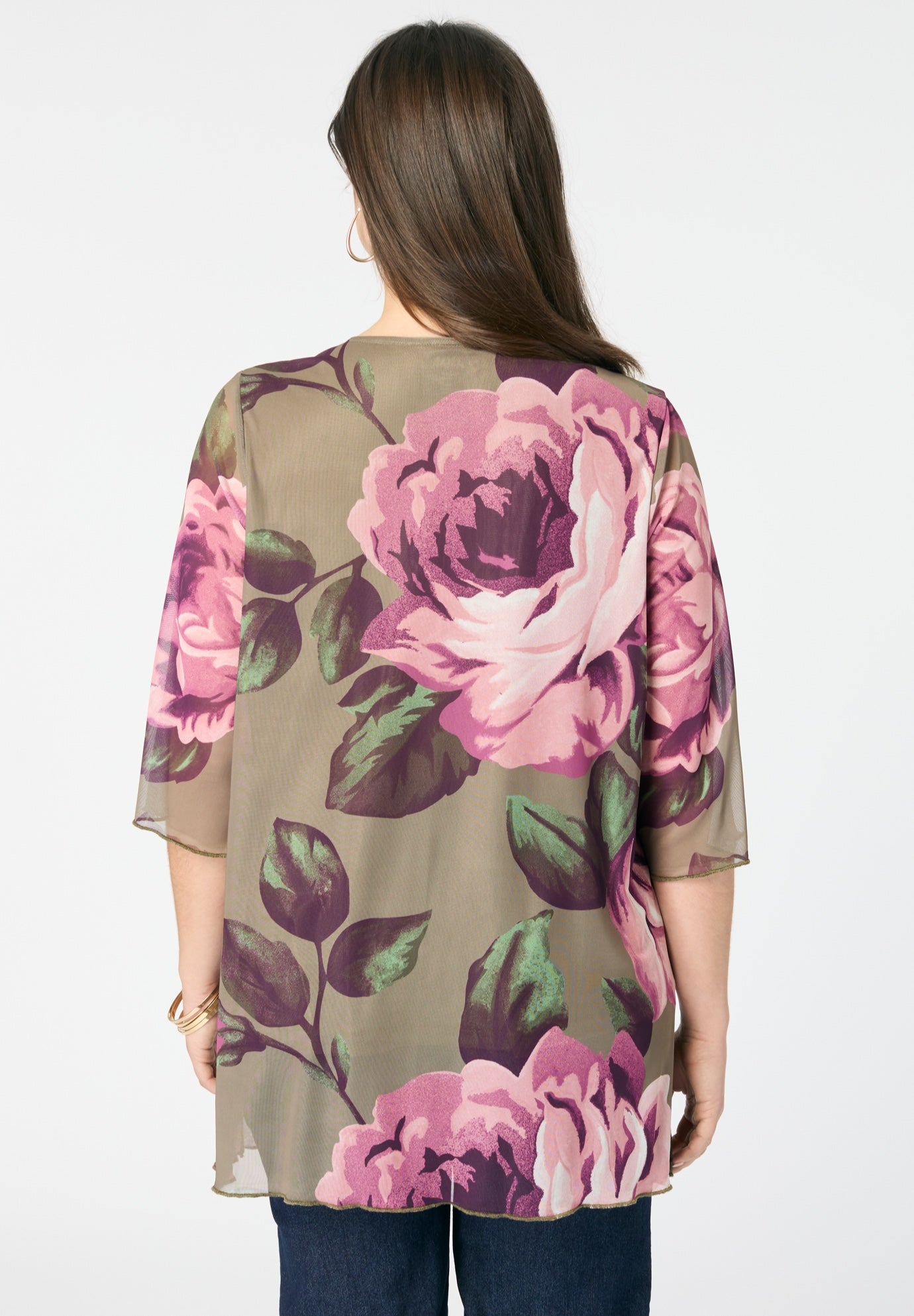 Mesh Tulip Hem Tunic image number 1