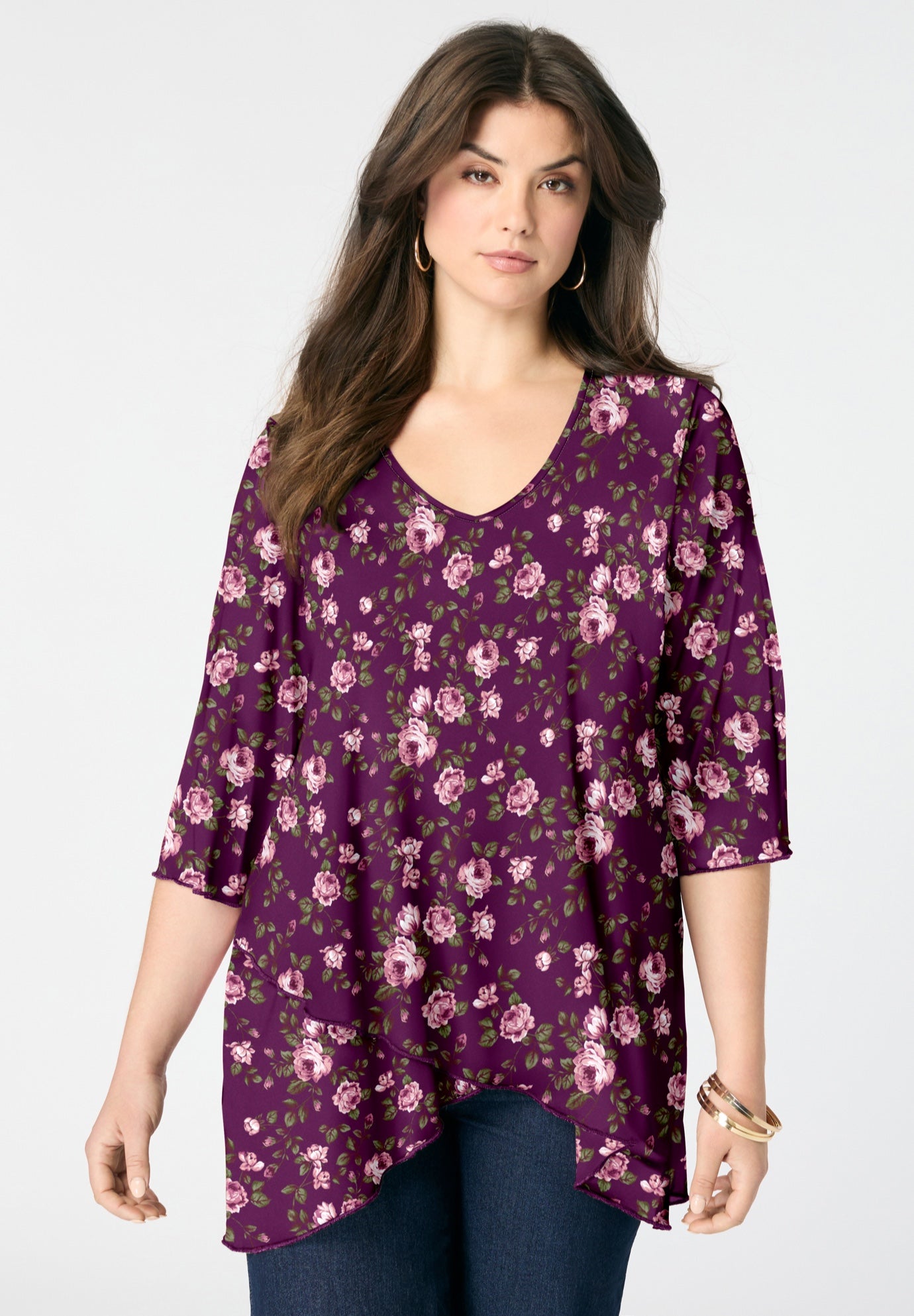 Mesh Tulip Hem Tunic image number 1