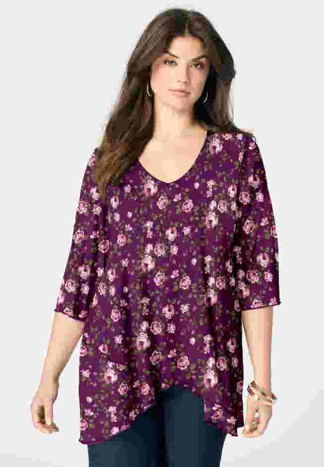 Mesh Tulip Hem Tunic image number 1