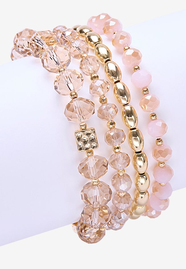 Beaded Stretch Bracelet Set image number 1