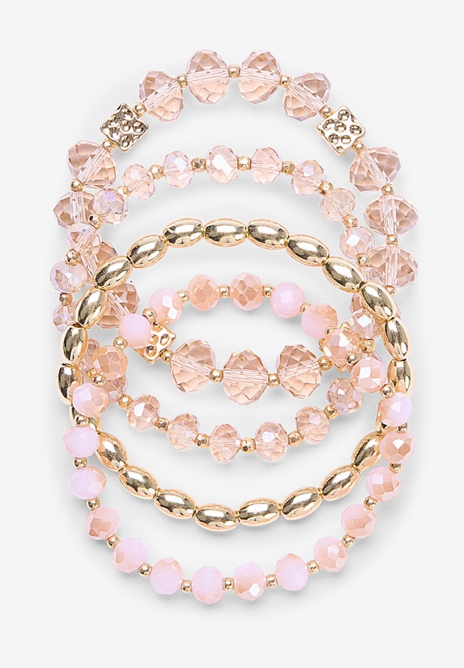 Beaded Stretch Bracelet Set image number 2