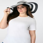 Striped Straw Hat image number null