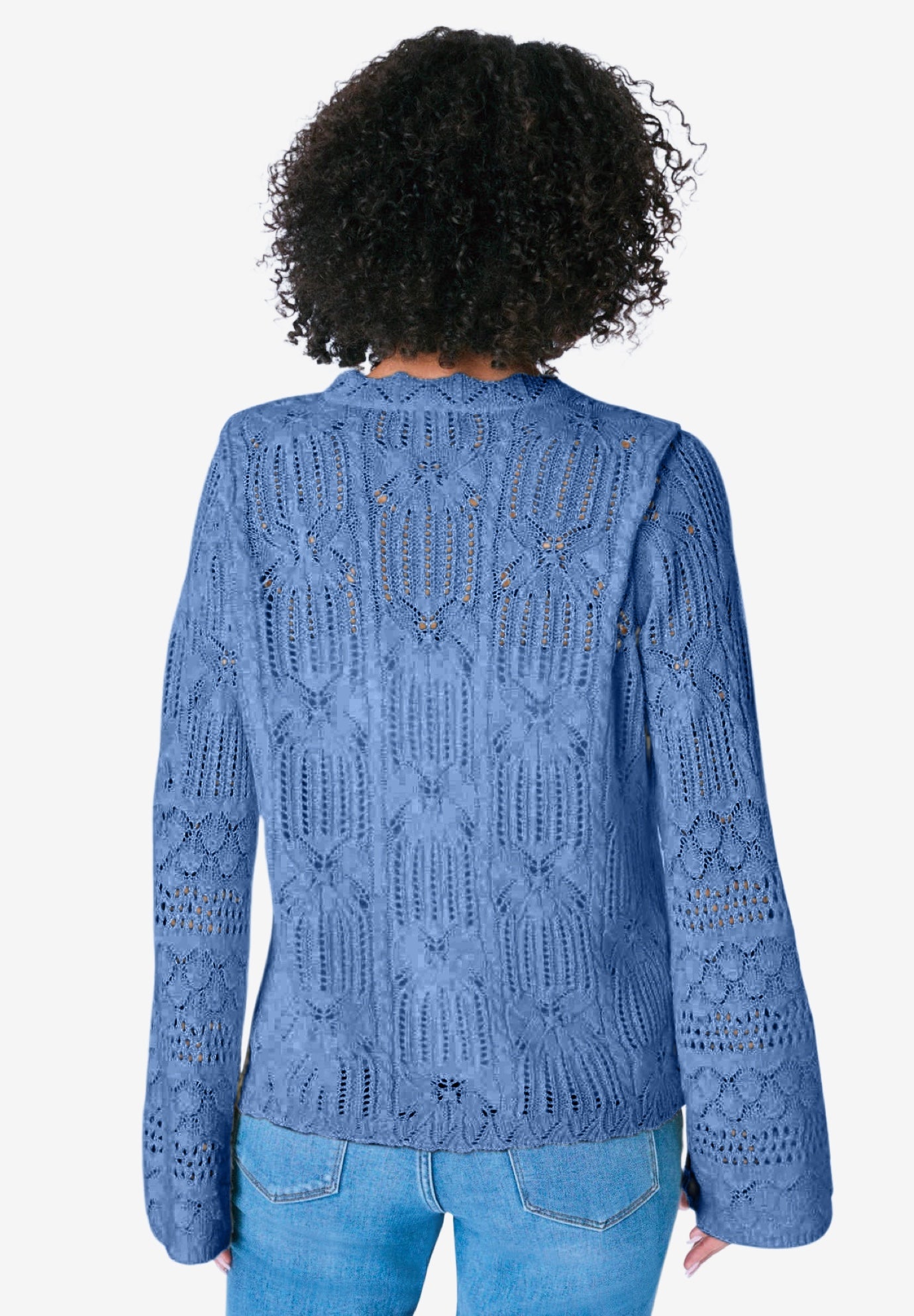 Crochet Cardigan Sweater image number 1