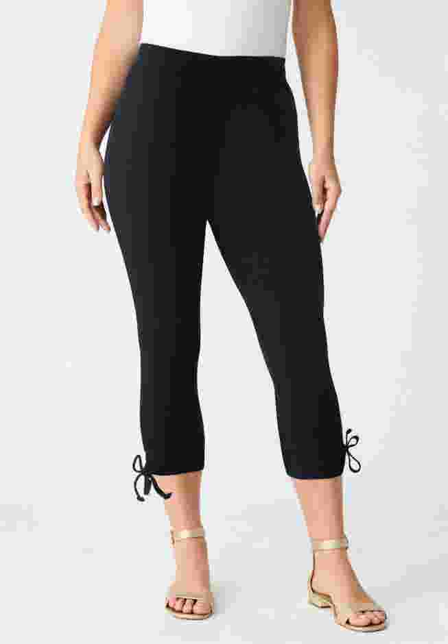 Lace-Up Capri Leggings image number 0