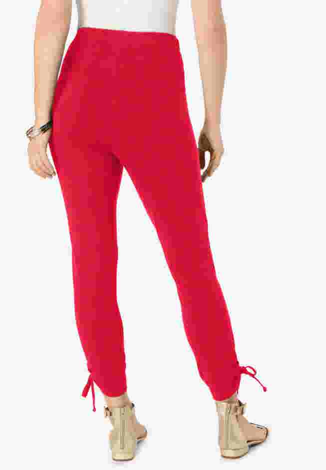 Lace-Up Capri Leggings image number 1