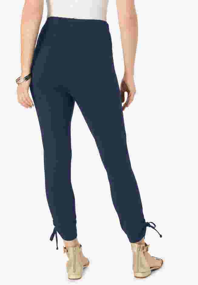 Lace-Up Capri Leggings image number 1