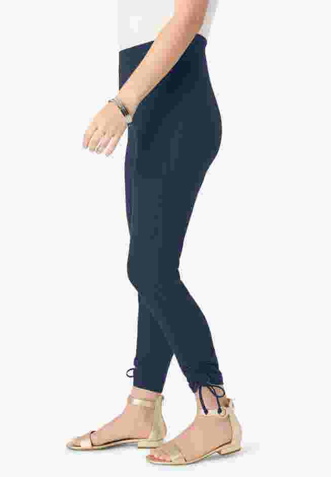Lace-Up Capri Leggings image number 2