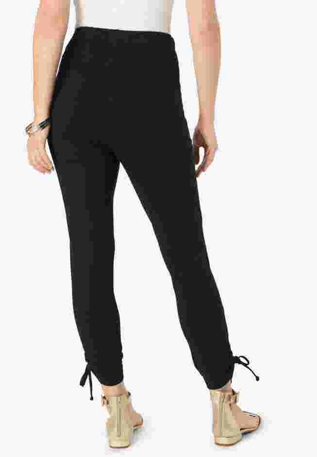 Lace-Up Capri Leggings image number 2