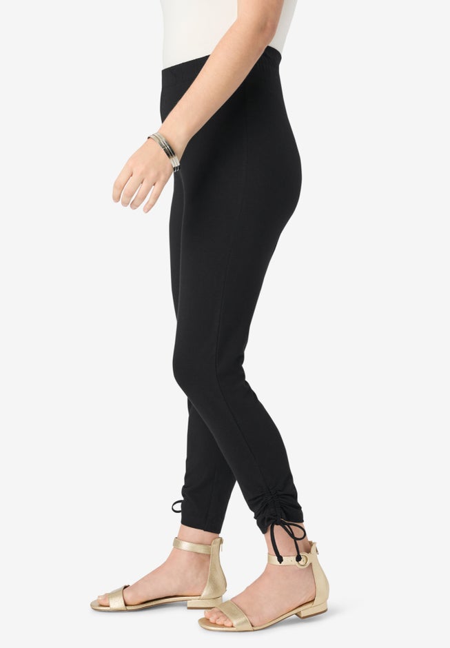 Lace-Up Capri Leggings image number 3