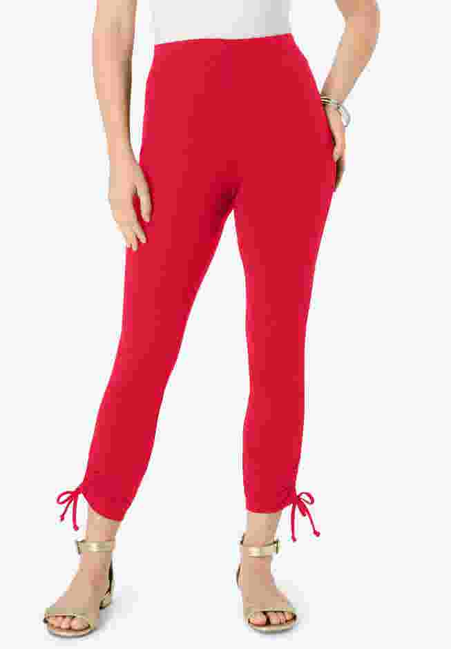 Lace-Up Capri Leggings image number 0