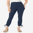 Lace-Up Capri Leggings image number null