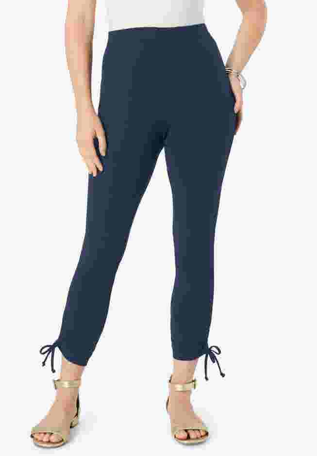 Lace-Up Capri Leggings image number 0