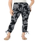 Lace-Up Capri Leggings image number null