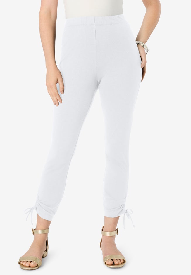 Lace-Up Capri Leggings image number 0