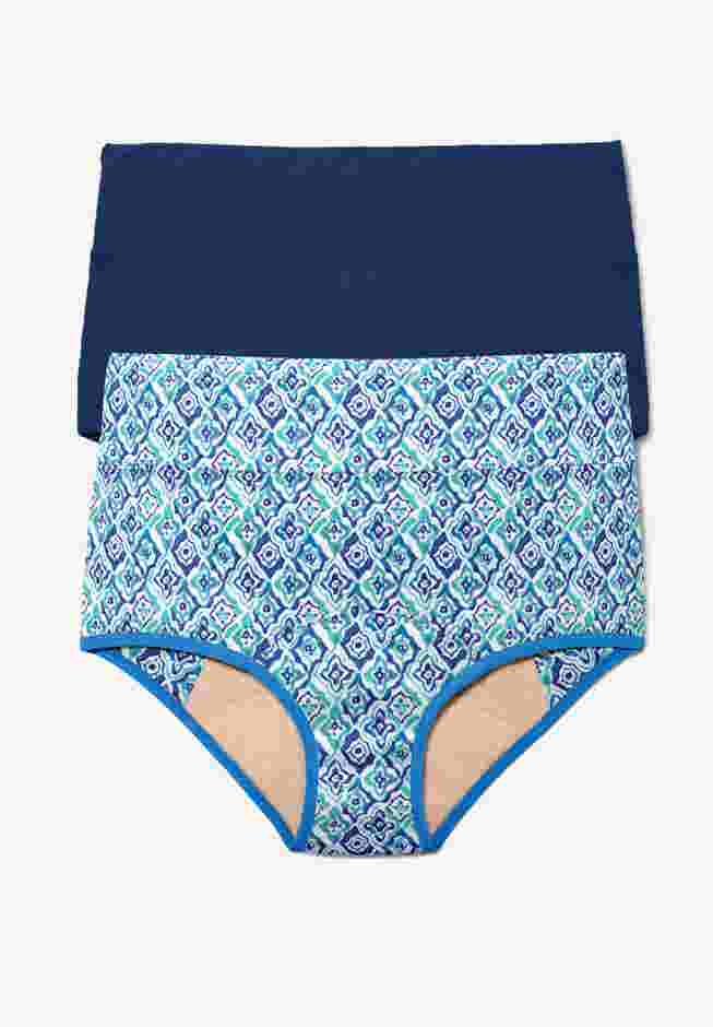 Cotton Spandex Incontinence Brief 2-Pack image number 0
