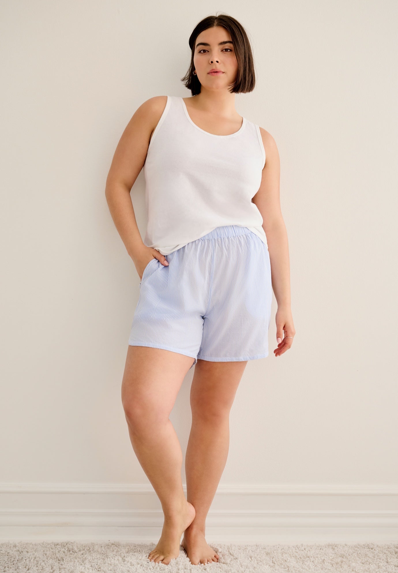 Cotton Sleep Short with Pockets image number 0