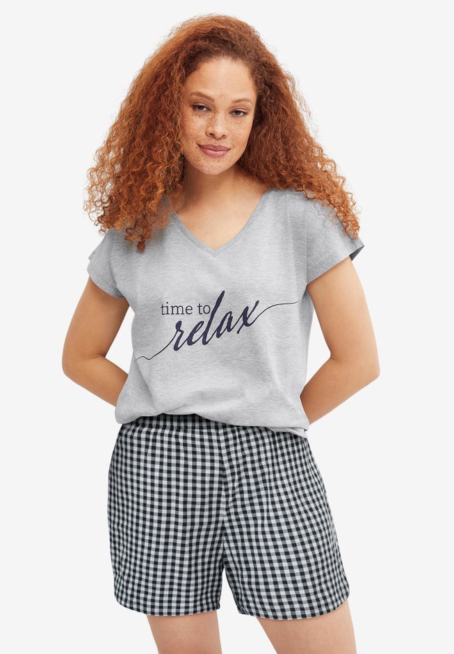 Cotton Sleep Short with Pockets image number 0