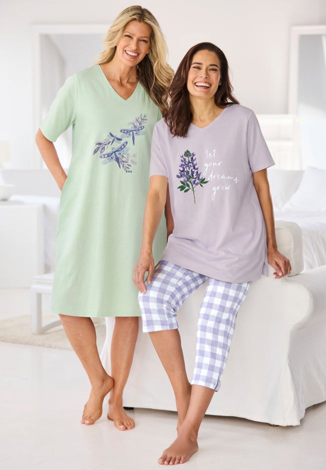 Only Necessities&reg; Capri Pajamas image number 3