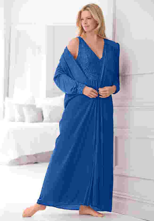 Amoureuse Peignoir 2-Piece Tricot Lounger image number 5
