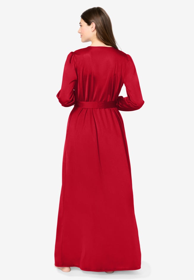 Amoureuse® Peignoir 2-Piece Tricot Gown & Robe image number 1