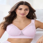 COMFORT CHOICE® Full Coverage Lace Overlay Bra image number null