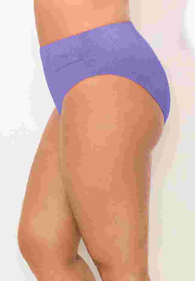 Sparkle Ribbed Shirred High Waist Swim Brief image number 2
