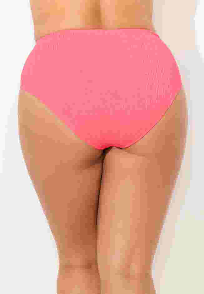 Sparkle Ribbed Shirred High Waist Swim Brief image number 1