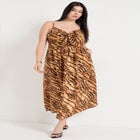 Bow-Detailed Midi Dress image number null