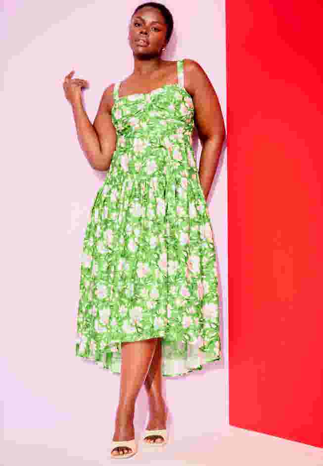 High-Low Midi Dress image number 0