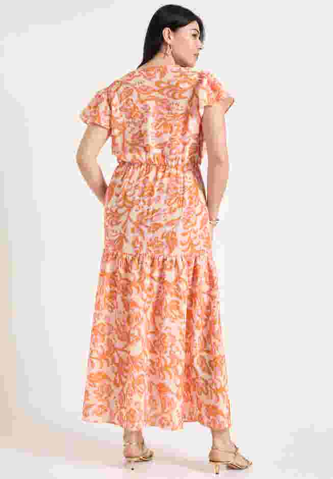 Faux-Wrap Maxi Dress image number 1