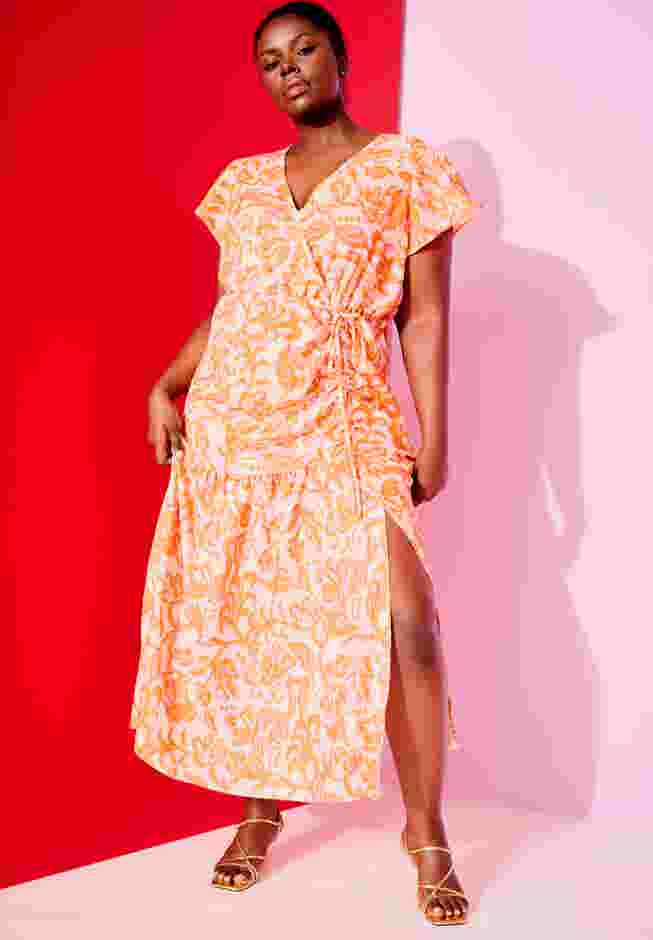 Faux-Wrap Maxi Dress image number 0
