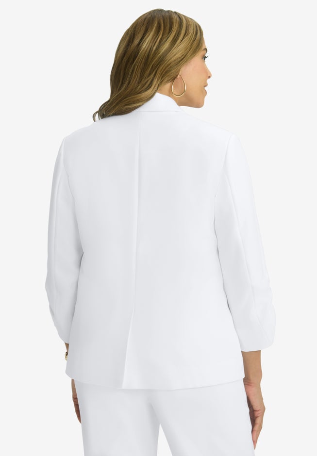 Cinched Sleeve Blazer image number 1