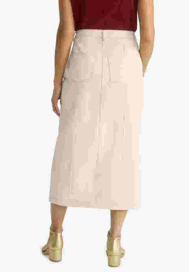 Contrast Stitching Seamed Skirt image number 1