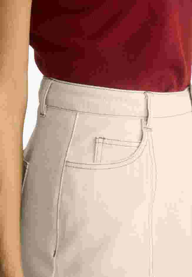 Contrast Stitching Seamed Skirt image number 3