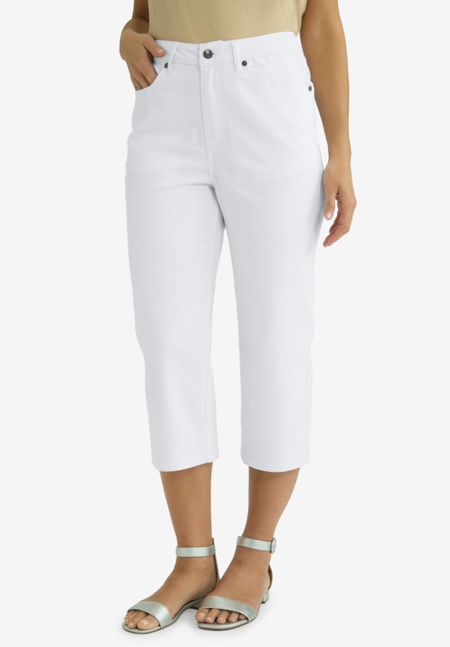 True Fit Straight Leg Crop Jean image number 0