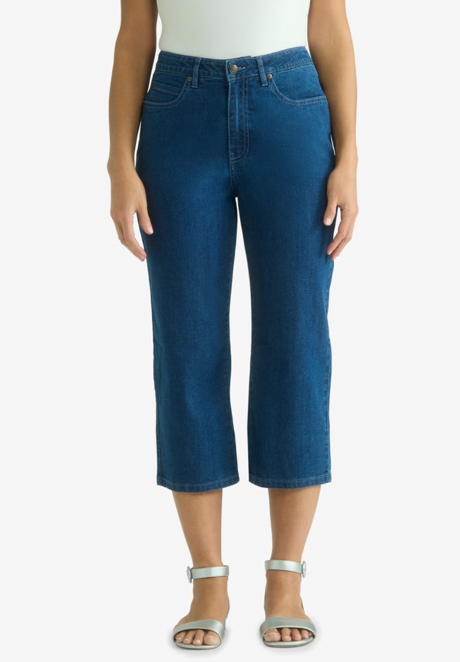 True Fit Straight Leg Crop Jean image number 0