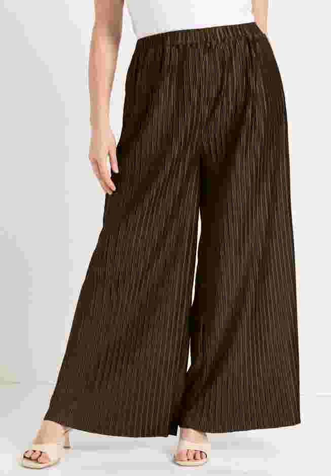 Plisse High-Rise Pants image number 3