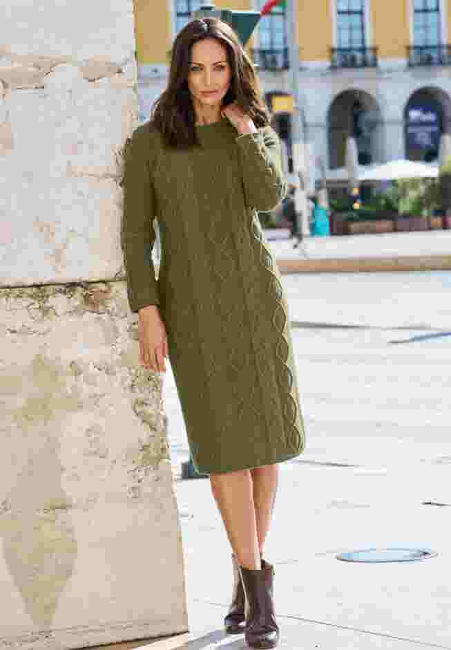 Cable Sweater Dress image number 0