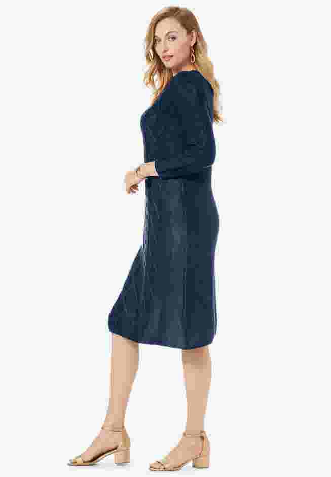Cable Sweater Dress image number 3