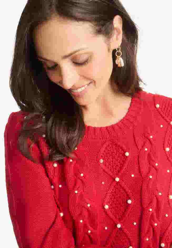 Cable Sweater Dress image number 4
