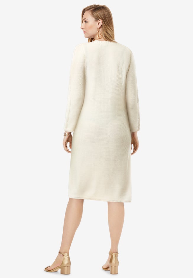 Cable Sweater Dress image number 1