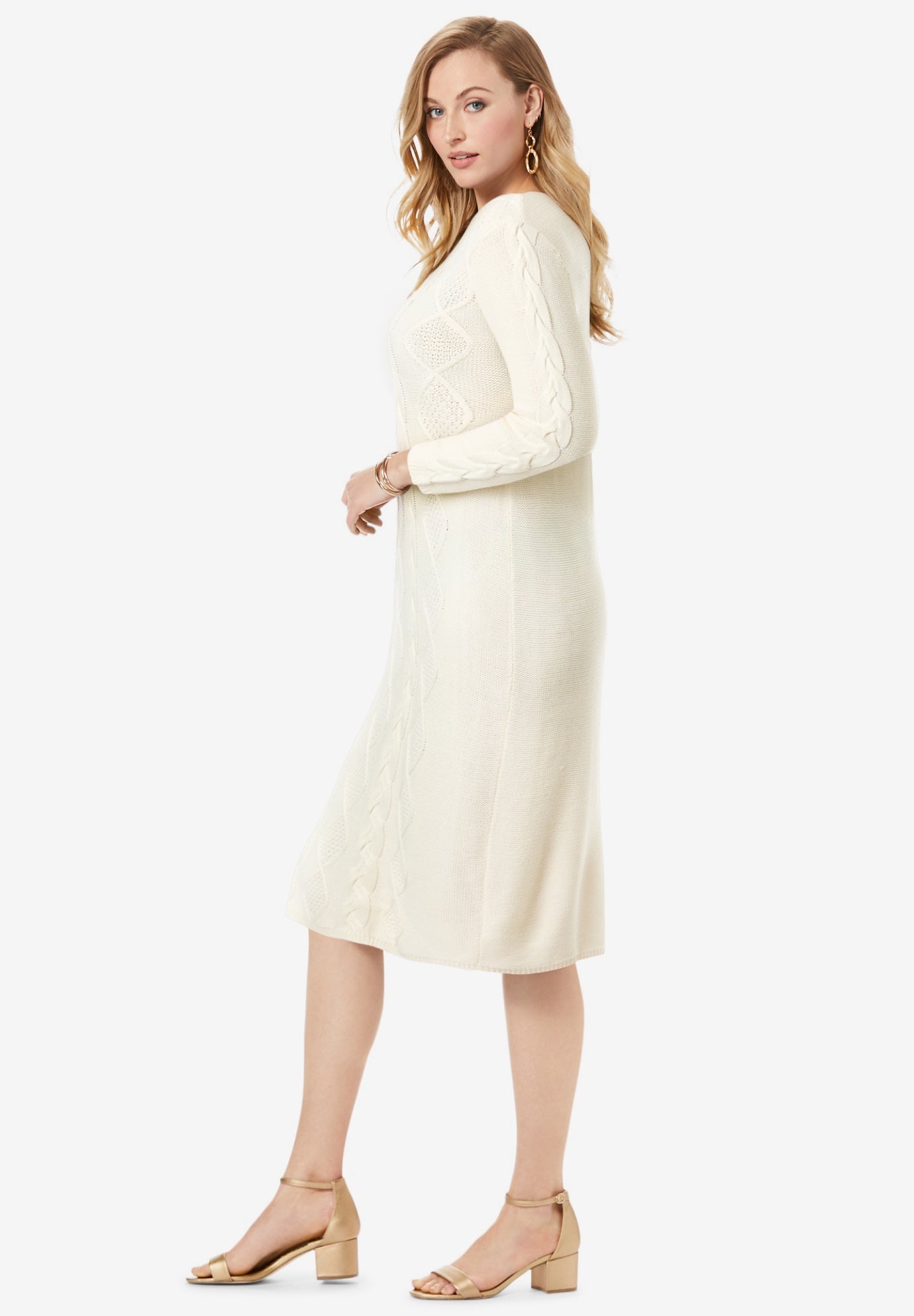 Cable Sweater Dress image number 2