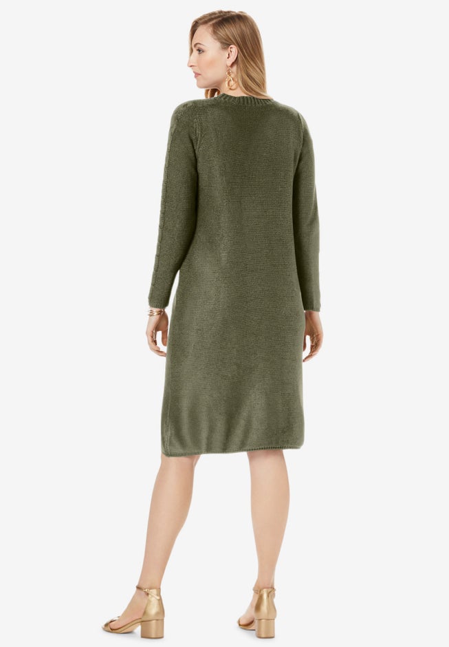 Cable Sweater Dress image number 1