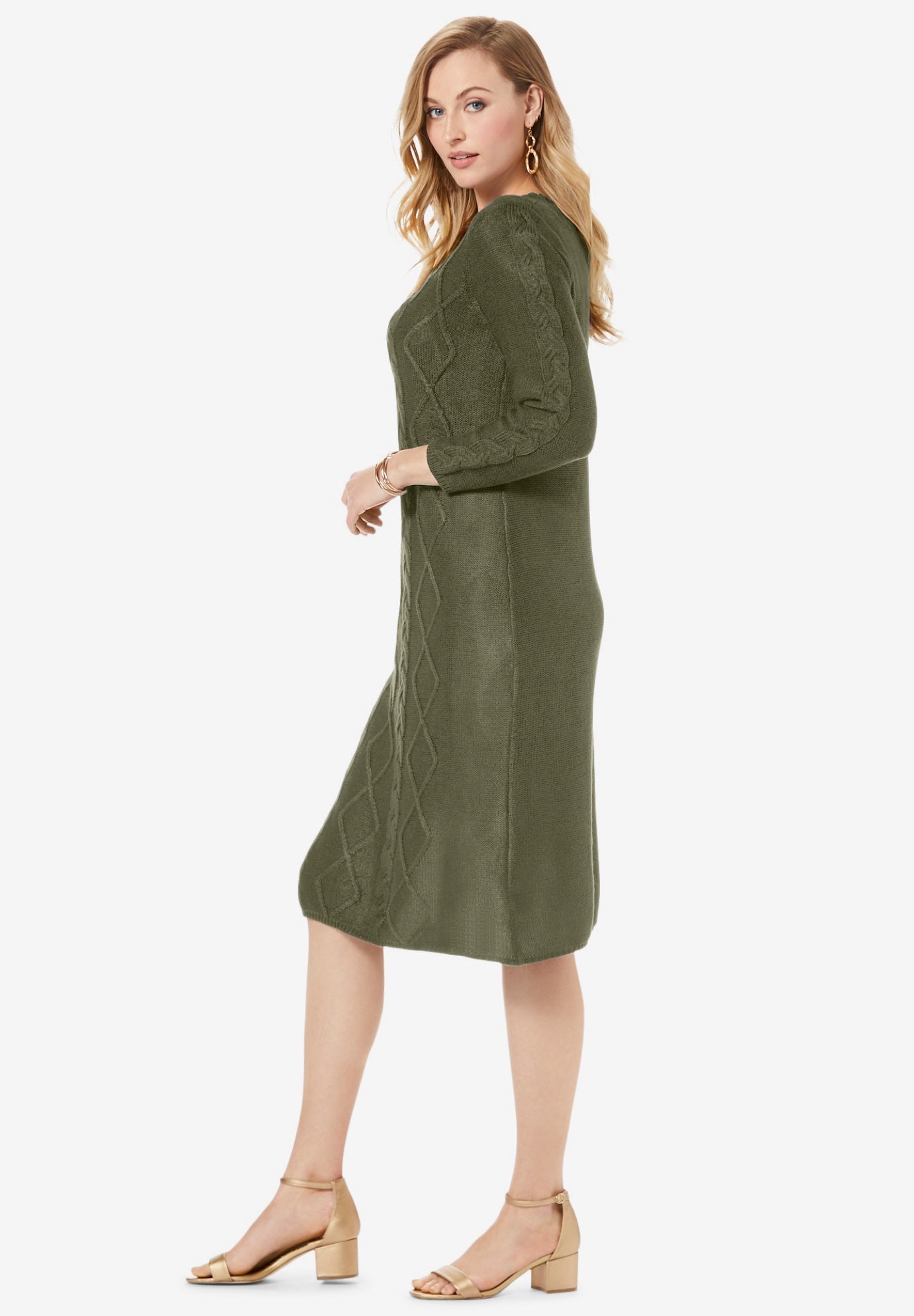 Cable Sweater Dress image number 2