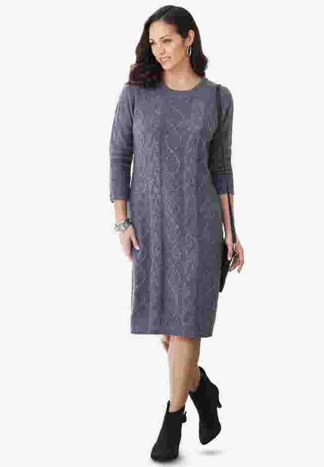 Cable Sweater Dress image number 0