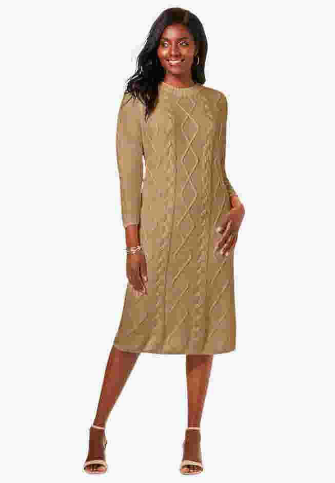 Cable Sweater Dress image number 0