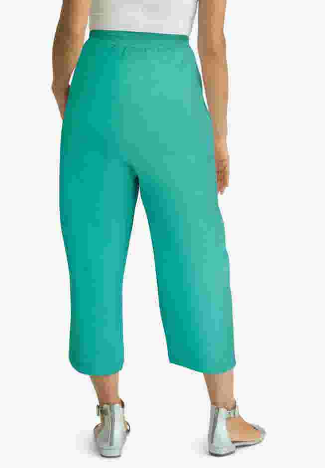 Gauze Wide Leg Crop Pant image number 1